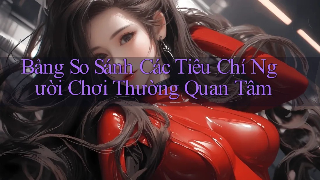 Bảng So Sánh Các Tiêu Chí Người Chơi Thường Quan Tâm Bảng So Sánh Các Tiêu Chí Người Chơi Thường Quan Tâm