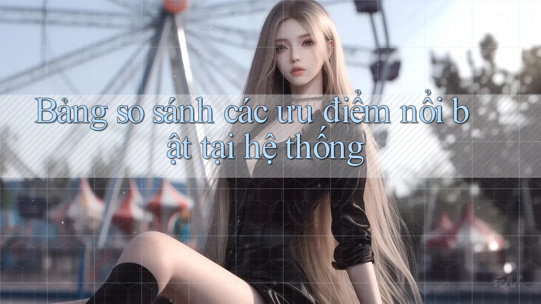 Bảng so sánh các ưu điểm nổi bật tại hệ thống