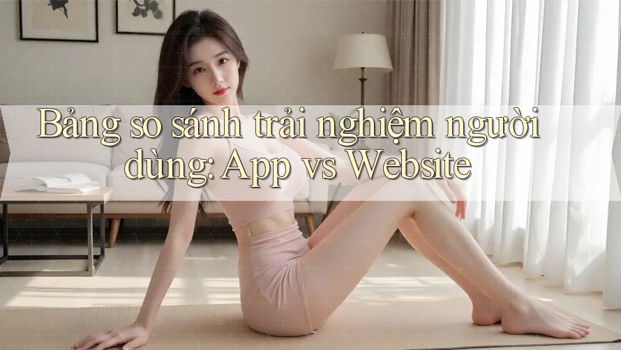 Bảng so sánh trải nghiệm người dùng: App vs Website Bảng so sánh trải nghiệm người dùng: App vs Website