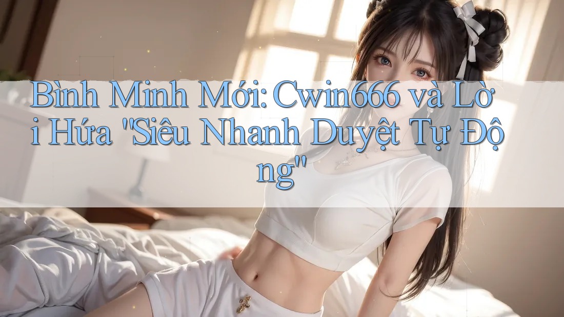 Bình Minh Mới: Cwin666 và Lời Hứa “Siêu Nhanh Duyệt Tự Động”