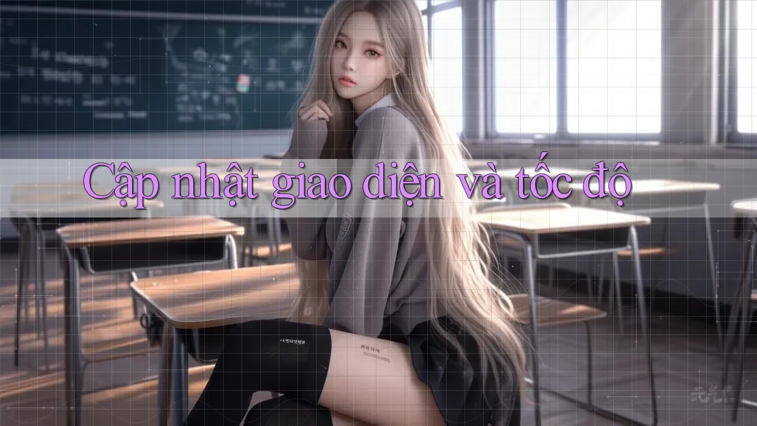 Cập nhật giao diện và tốc độ