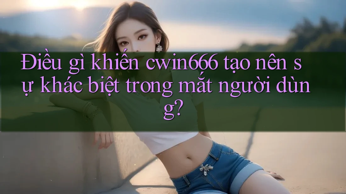 Điều gì khiến cwin666 tạo nên sự khác biệt trong mắt người dùng? Điều gì khiến cwin666 tạo nên sự khác biệt trong mắt người dùng?