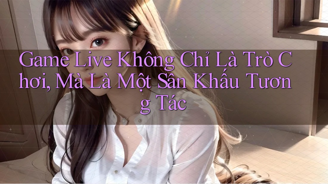 Game Live Không Chỉ Là Trò Chơi, Mà Là Một Sân Khấu Tương Tác