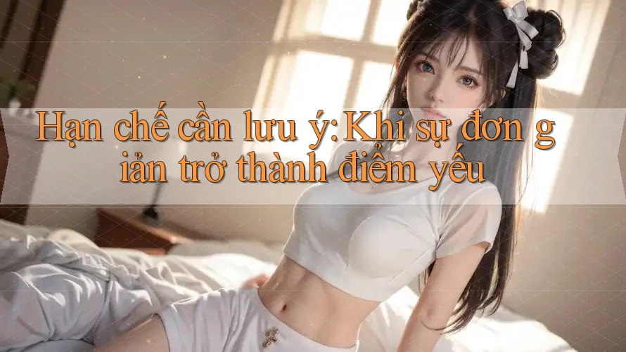 Hạn chế cần lưu ý: Khi sự đơn giản trở thành điểm yếu Hạn chế cần lưu ý: Khi sự đơn giản trở thành điểm yếu