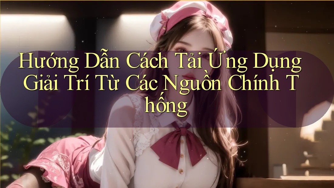 Hướng Dẫn Cách Tải Ứng Dụng Giải Trí Từ Các Nguồn Chính Thống