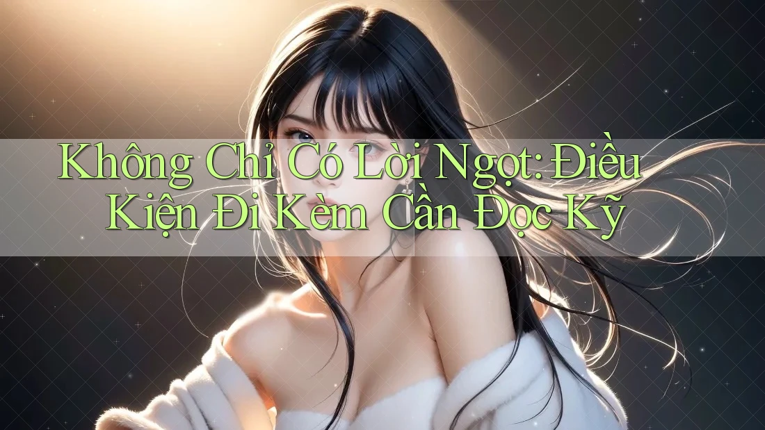 Không Chỉ Có Lời Ngọt: Điều Kiện Đi Kèm Cần Đọc Kỹ Không Chỉ Có Lời Ngọt: Điều Kiện Đi Kèm Cần Đọc Kỹ