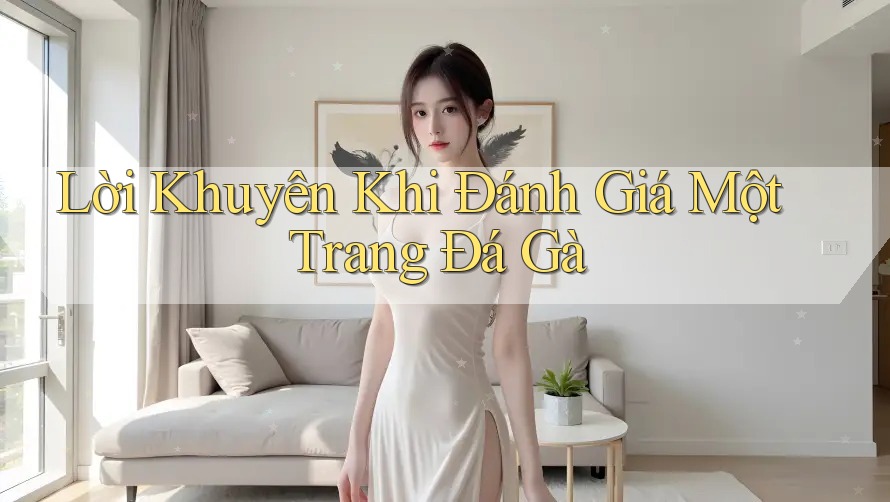 Lời Khuyên Khi Đánh Giá Một Trang Đá Gà Lời Khuyên Khi Đánh Giá Một Trang Đá Gà