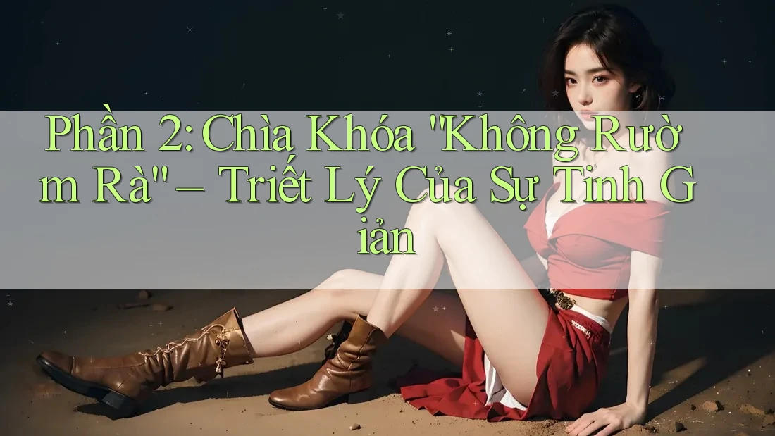 Phần 2: Chìa Khóa “Không Rườm Rà” – Triết Lý Của Sự Tinh Giản Phần 2: Chìa Khóa “Không Rườm Rà” – Triết Lý Của Sự Tinh Giản