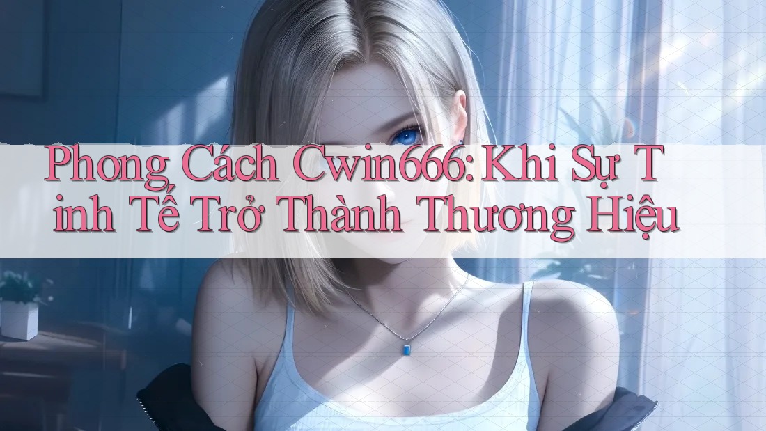 Phong Cách Cwin666: Khi Sự Tinh Tế Trở Thành Thương Hiệu