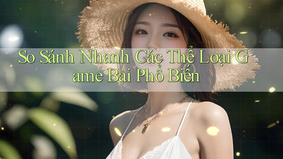 So Sánh Nhanh Các Thể Loại Game Bài Phổ Biến So Sánh Nhanh Các Thể Loại Game Bài Phổ Biến