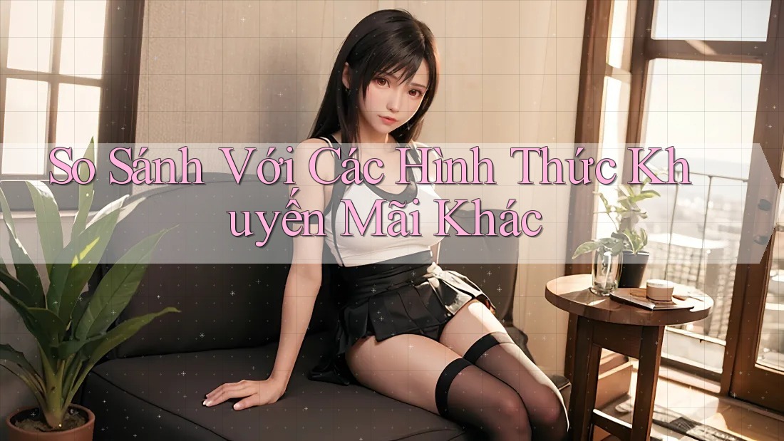 So sánh với các hình thức khuyến mãi khác
