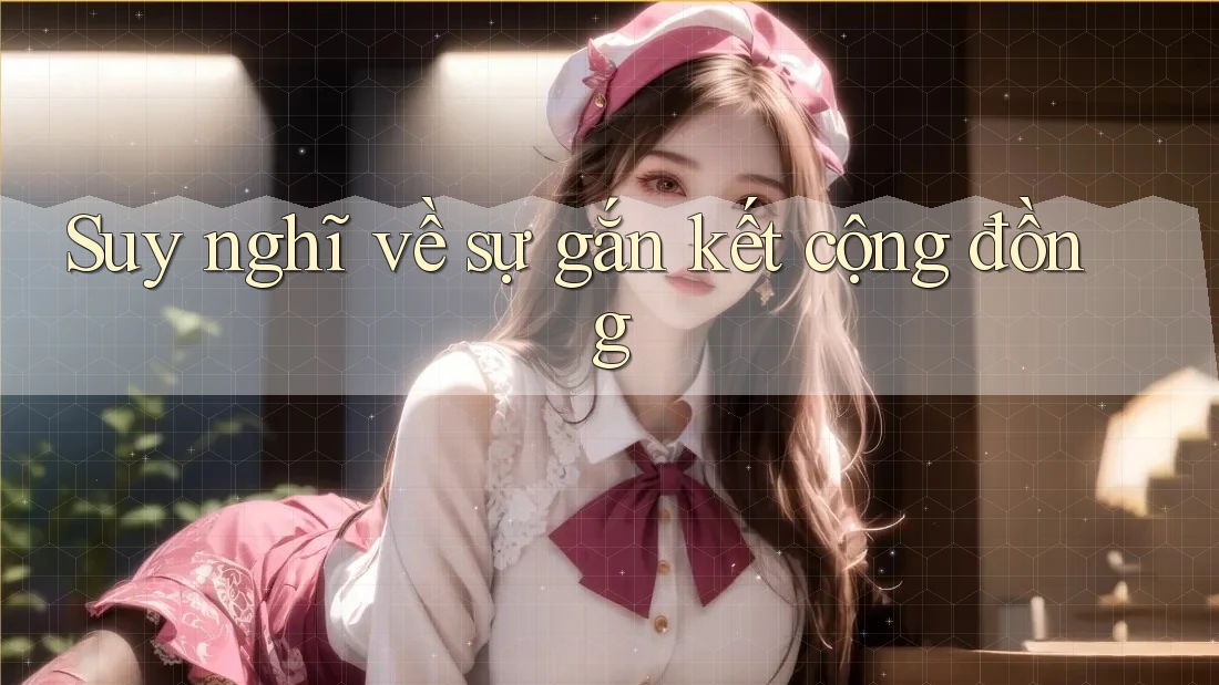 Suy nghĩ về sự gắn kết cộng đồng