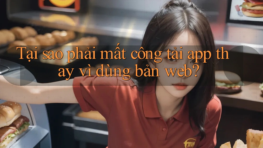 Tại sao phải mất công tải app thay vì dùng bản web? Tại sao phải mất công tải app thay vì dùng bản web?