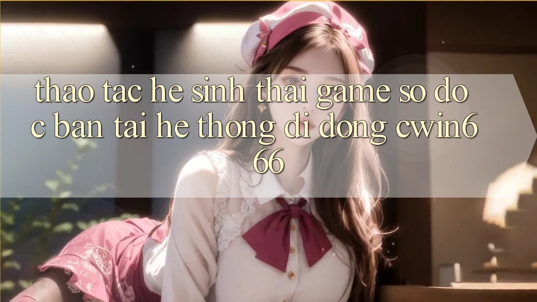 Thao tác Hệ Sinh Thái Game Số Độc Bản Tại Hệ thống di động Cwin666 Thao tác Hệ Sinh Thái Game Số Độc Bản Tại Hệ thống di động Cwin666