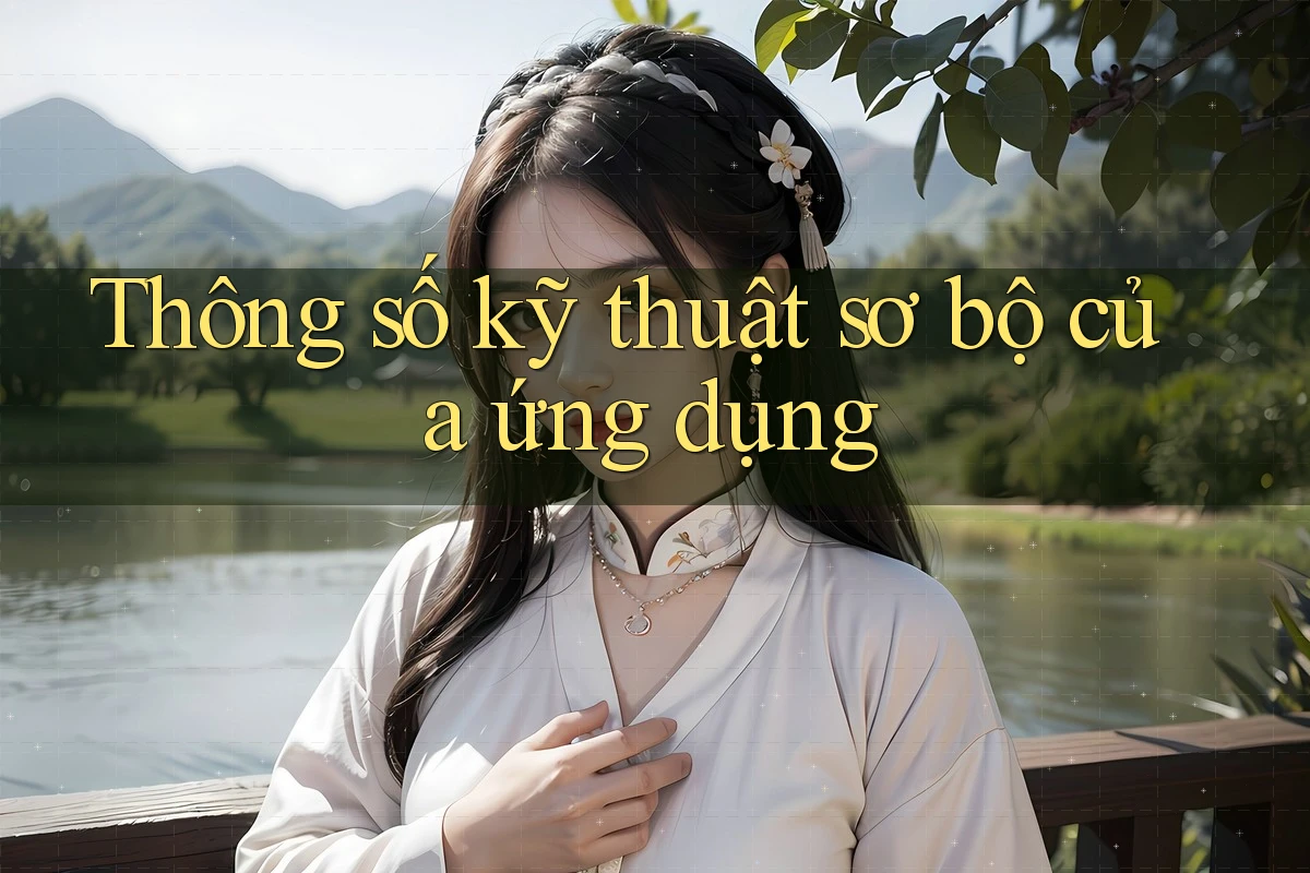 Thông số kỹ thuật sơ bộ của ứng dụng